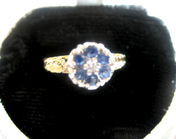 Antique Blue Stone Ring